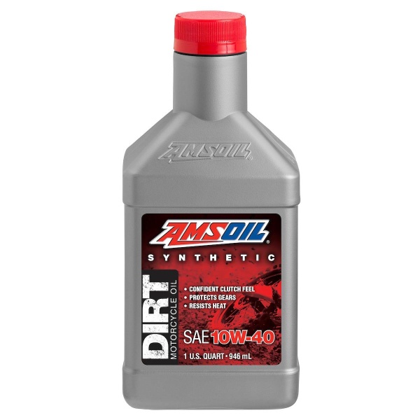 AMSOIL 10W40 100% Synthetic Dirt Bike | 1 qt (946ml)