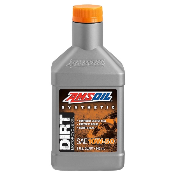 AMSOIL 10W50 100% Synthetic Dirt Bike | 1 qt (946ml)