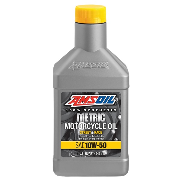 AMSOIL 10W50 100% Synthetic Metric Motorcycle | 1 qt (946ml)